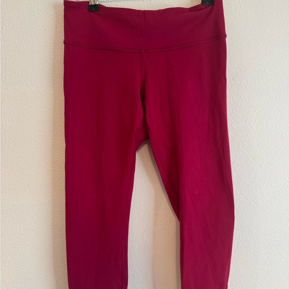 Red Lululemon legging